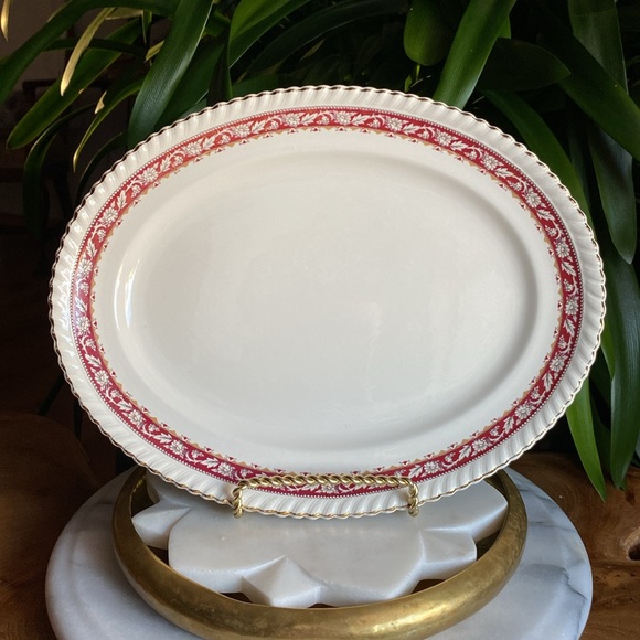 Antique 1910’s Johnson Brothers JB519 Platter Old English Ironstone England Rare - Picture 1 of 10